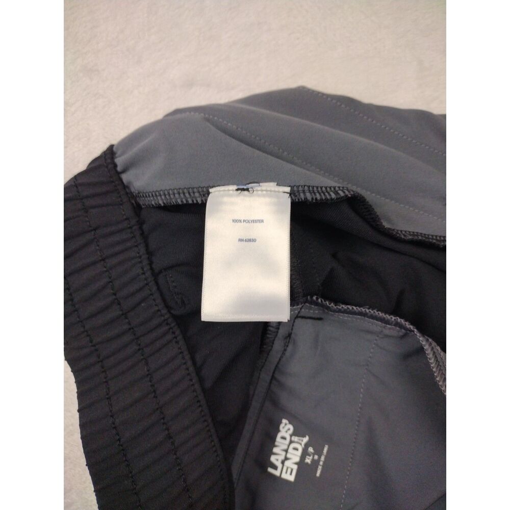 Lands End Womens‎ XL Petite Black Active Crop Pants Zipper Pockets Golf Travel - Picture 4 of 8